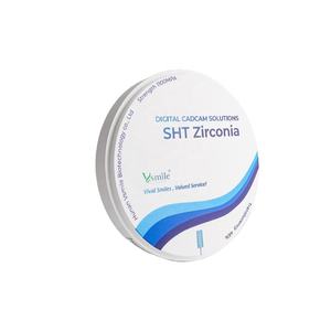 Vsmile SHT multistrato Super high 46% traslucido zirconia block disc 1100mpa per laboratorio odontotecnico con sistema cadcam aperto 98mm - Product Image 1