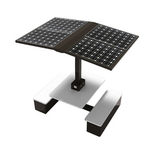 Solar Powered Smart Bench With <b>Usb</b> <b>Bluetooth</b> Speaker Metal Outdoor Park Furniture Modern Design Durable Garden Chair - Product Image 3