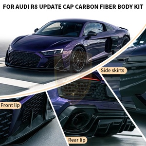 ऑडी r8 2019-2025 मॉडल कार के लिए अपग्रेड कैप्स्ट ड्राई कार्बन बॉडीकिट फ्रंट लिप साइड स्कर्ट रियर डिफ्यूज़र बम्पर कैन्डर्स बॉडी किट - Product Image 4