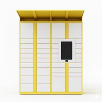 Casier à colis intelligent sans contact Linqu, assemblé, résistant à la rouille, capacité de 156 lb+, sécurisé, antivol, pour les communautés résidentielles et les bureaux