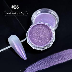 Aurora Caméléon Pearl Glitter Nail Art 8 Couleurs DIY Poudre irisée nacrée, Poudre de miroir magique, Gradient Mermaid Glitter - Product Image 4
