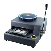Machine manuelle de gaufrage d'imprimante de braille de carte de PVC de numéro de codeur de carte en plastique