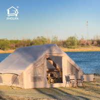 Tente de camping gonflable d'extérieur facile à installer, imperméable, avec pompe manuelle