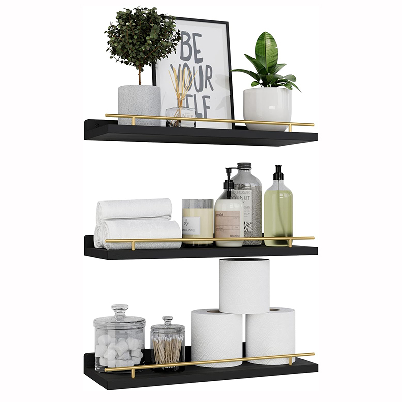 Black plate gold stand