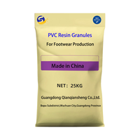Granulés de PVC vierge transparents pour moulage par injection, excellente fluidité, certifiés ISO9001, sac tissé en PP de 25 kg, polyvalents pour la chaussure