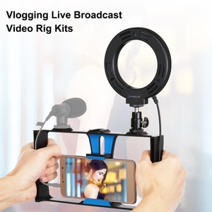 Venta caliente Vlog Kit Handheld Video Grabación de voz para teléfono móvil Vlog Cámara Micrófono Kit Trípode Soporte para teléfono - Product Image 5