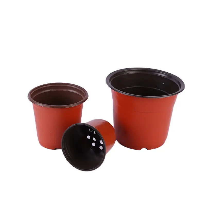 Vaso de plástico para berçário de plantas, recipiente para plantas e mudas, recipiente para flores e sementes, potes iniciais