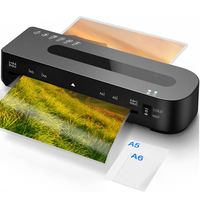 Laminadora A4 de 9 Pulgadas, Laminadora en Caliente y Frío, Portátil, para Documentos de Oficina, Stock en Almacén de EE. UU.