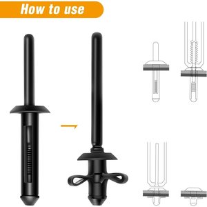 Auto Fastener <b>Push</b> <b>Pin</b> Clip 18mm Diameter 20mm Length 7.5mm Hole For Car Fender Bumper Trunk Repair Replacement - Product Image 4