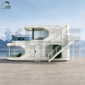 Casa capsula commercio Design moderno Eco struttura in acciaio pannello Sandwich M9 capsula Hotel casa 2 piani con sistema intelligente - Product Image 1