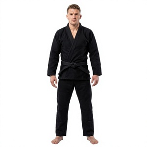 ชุดคิโมโนบราซิลเลียนยิวยิตสู (BJJ) สีดำสำหรับผู้ชาย ทรงปกติ ผ้าฝ้าย 100% ระบายอากาศได้ดี ชุดสำหรับศิลปะการต่อสู้ พิมพ์ลายด้วยความร้อน โลโก้ปรับแต่งได้ - Product Image 1