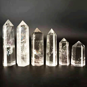 Cristal Natural piedra cruda <span class=keywords><strong>prisma</strong></span> <span class=keywords><strong>Hexagonal</strong></span> de una sola punta cristal blanco Mineral espécimen desmagnetización purificación ornamento - Product Image 6