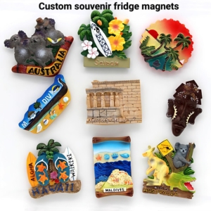 แม่เหล็กติดตู้เย็นรูปจิงโจ้และโคอาล่าแบบกำหนดเองจากออสเตรเลีย, ไซปัน, มัลดีฟส์, แอฟริกา, แม่เหล็กติดตู้เย็นรูปวัดกรีกแบบ 3 มิติ - Product Image 1
