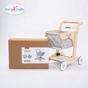 Trotteur en bois de poussée de jouet de caddie éducatif de Offre Spéciale pour le bébé DE16260 - Product Image 4