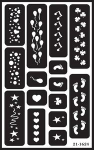 4 pochoirs réutilisables autocollants pour gravure sur verre ou estampage, pochoirs adhésifs réutilisables, chiffres gravés - Product Image 3