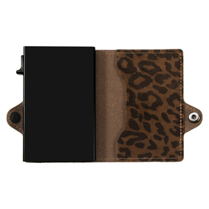 Casekey Fashion Leopard Print Leather Pop up Credit Cardholder <b>Wallet</b> Billetera Con Tarjetero Slim Rfid Blocking Card <b>Holder</b> - Product Image 4