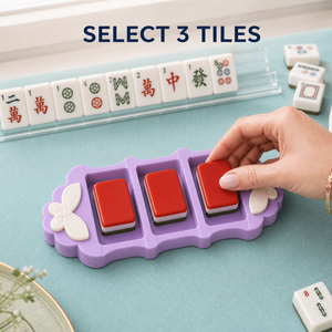 Vassoio Porta Tessere Mahjong a 3 Scomparti, Stile Charleston, Porta Tessere Americano, 6 Colori, Stampato in 3D, Portatile in Plastica - Product Image 5