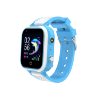 Nouvelle Montre Connectée 4G Populaire pour Enfants avec Carte SIM, Appel Vidéo, Étanchéité IP67, Bouton SOS, Localisateur GPS, Lampe Torche et 7 Jeux – Modèle Carré