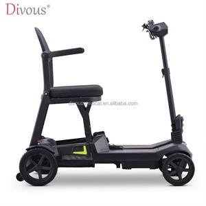 N/W:16KG Meilleur scooter électrique pliable léger et portable pour adultes avec 4 roues, scooter pour personnes âgées - Product Image 4