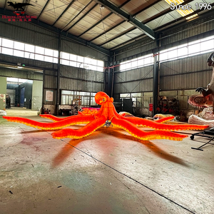 Chinese Special <strong>Lantern</strong> Life Size Luminous Octopus <strong>Lantern</strong> Art Installations for Public Place Decor - Product Image 3