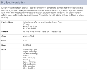 Oursign bọt Hội Đồng Quản Trị 5mm giấy bọt tấm <span class=keywords><strong>PS</strong></span> bọt Hội Đồng Quản trị được sử dụng cho chết cắt và khuôn 1220x2440mm 5mm 10mm 12mm - Product Image 4