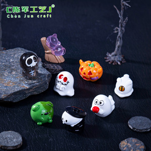 Chenjun xuyên biên giới micro-phong cảnh sáng Halloween bí ngô ma bức tượng DIY trang trí phụ kiện mini nữ trang - Product Image 3