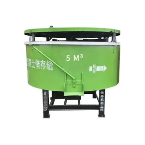 Mesin Diesel atau listrik blok pasir beton bahan mentah Pan mesin pencampur semen Pan Mixer untuk mengekspor