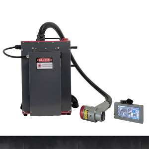 Nettoyage au laser à fibre pulsée pour surfaces métalliques, nettoyeur laser 50W 100W 200W, mini machine portable de décapage de rouille au laser pulsé, prix - Product Image 3