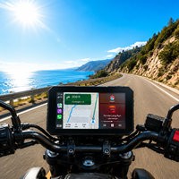 Affichage GPS CarPlay pour moto Aoocci, navigation GPS 5 pouces, Android Auto DVR pour motards