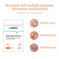 LANBENA Patchs anti-acné apaisants et réparateurs pour usage quotidien, marque privée, 25 patchs