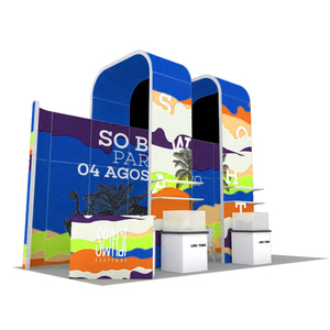 Exhibición de feria comercial portátil de lujo de Tianlang 10x10 Estantes de stand modernos Soporte de tensión de ajuste rápido Equipo de feria comercial al mejor precio - Product Image 1