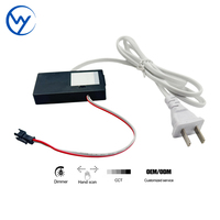 Commutateur de capteur d'ondes manuelles CCT 12V 12W de qualité commerciale, stable et efficace, conçu pour les applications d'éclairage de miroir