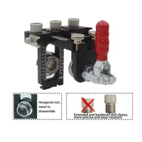 Kit principal de gabarit de précision trois-en-un pour chevilles, guide de perçage et de positionnement pour le travail du bois DIY MD520 personnalisable