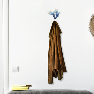 HMS 5 \ "gancio da parete in ghisa di corallo bianco blu a un livello per cucina bagno soggiorno per asciugamani vestiti di deposito gioielli - Product Image 6