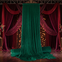 Rideaux en velours de luxe de 1,5 m de large, tissu pour fond de scène, draperies pour mariage, décoration de plafond