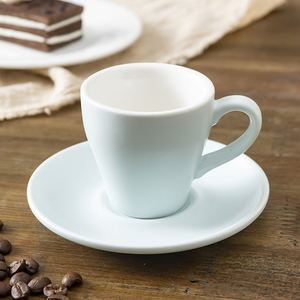 Set di Tazza e Piattino da Caffè Color Caffè da <span class=keywords><strong>80</strong></span> <span class=keywords><strong>ml</strong></span>, Set in Ceramica per Latte per Hotel e Negozi - Product Image 5
