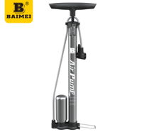 Pompe à air manuelle compacte en acier pour vélo, vente directe d'usine BAIMEI, avec adaptateur de valve pour le cyclisme
