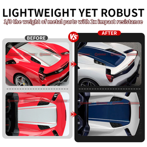 Piezas de Auto de Calidad Superior Estilo OEM, Rejilla de Ventilación Trasera de Fibra de Carbono Seca para Ferrari 488 - Product Image 3