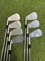 Ensemble de fers de golf pour hommes, 8 pièces, tête forgée, tige en acier absorbant les chocs, conception de lancement facile, contrôle précis, fers de golf pour le golf en plein air