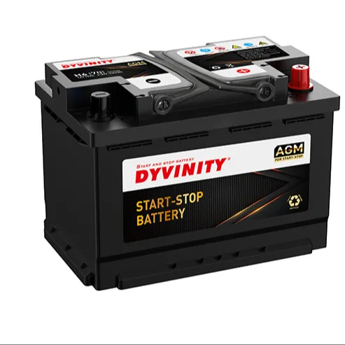 6-QTF-80 H7 80AH Capacity Agm auto Battery Start stop car batteries