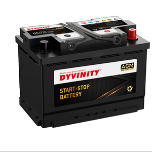 Batterie de voiture AGM 6-QTF-80 H7 80AH, capacité de démarrage et d'arrêt automatique - Product Image 1