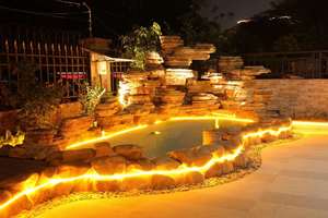 Intelamp scala <span class=keywords><strong>balcone</strong></span> Villa nastro flessibile luce impermeabile Patio esterno strisce LED filo solare luci fatate - Product Image 2