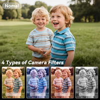 Appareil photo numérique portable pour enfants OEM, mini caméra avec écran IPS de 0,96 pouce, mémoire intégrée de 64 Go, interface Type-C, angle de vue complet