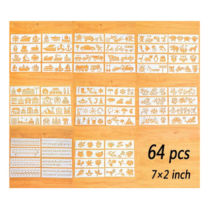 Ensemble de pochoirs populaires en plastique PET écologique avec <span class=keywords><strong>lettres</strong></span>, chiffres, symboles, animaux et plantes <span class=keywords><strong>pour</strong></span> l'éducation des enfants et la décoration de fêtes - Product Image 1