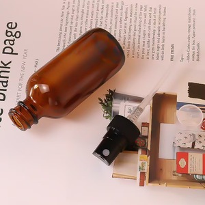 Hot bán 60ml Matte Black Boston Glass Spray Chai rỗng tinh dầu <span class=keywords><strong>container</strong></span> phun xe khuếch tán huyết thanh bao bì - Product Image 2