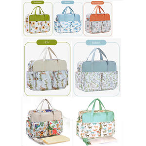 Imprimer Sac à langer antichoc fourre-tout multifonction bébé imperméable doux intérieur sac à couches - Product Image 2