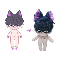 Porte-clés en peluche personnalisé de 20 cm, poupée en peluche, poupée Kpop, poupée d'idole coréenne, produits périphériques, fabricant sur mesure
