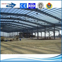 Estructura de acero ligera prefabricada de bajo costo de China, materiales de construcción prefabricados de metal industrial, taller de soldadura de almacén
