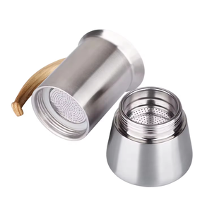 Nouveau Design Grande Capacité Maker 300/600/900ML Individuels Moka Pot Avec Manche En Bois - Product Image 1