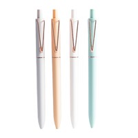 Stylo bille 0,5 mm, design en V, corps coloré, stylo de signature de haute qualité, logo personnalisé pour entreprise, promotion de marque